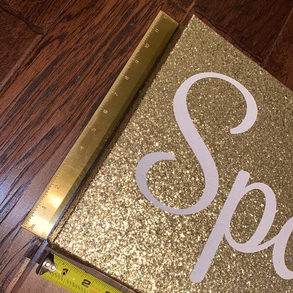 Sparkle ✨ gold glitter wall hanging canvas 1’ x 2’​ - Picture 2 of 14